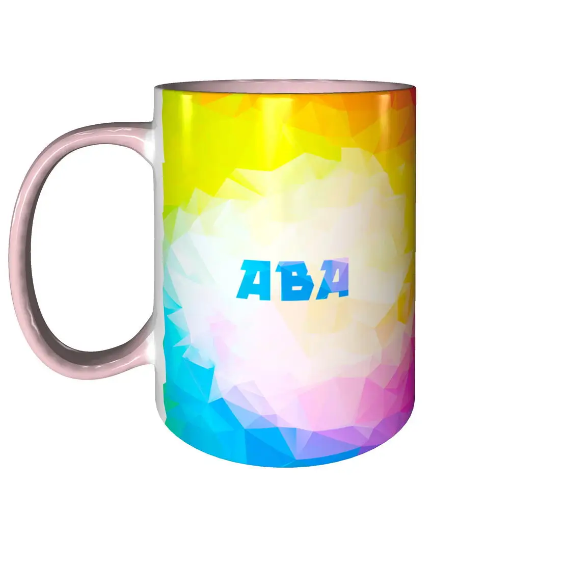 Кружка с именем Ава - внутри и ручка розовая (art.: 3920c23ea07fa) - 3920c23ea07fa