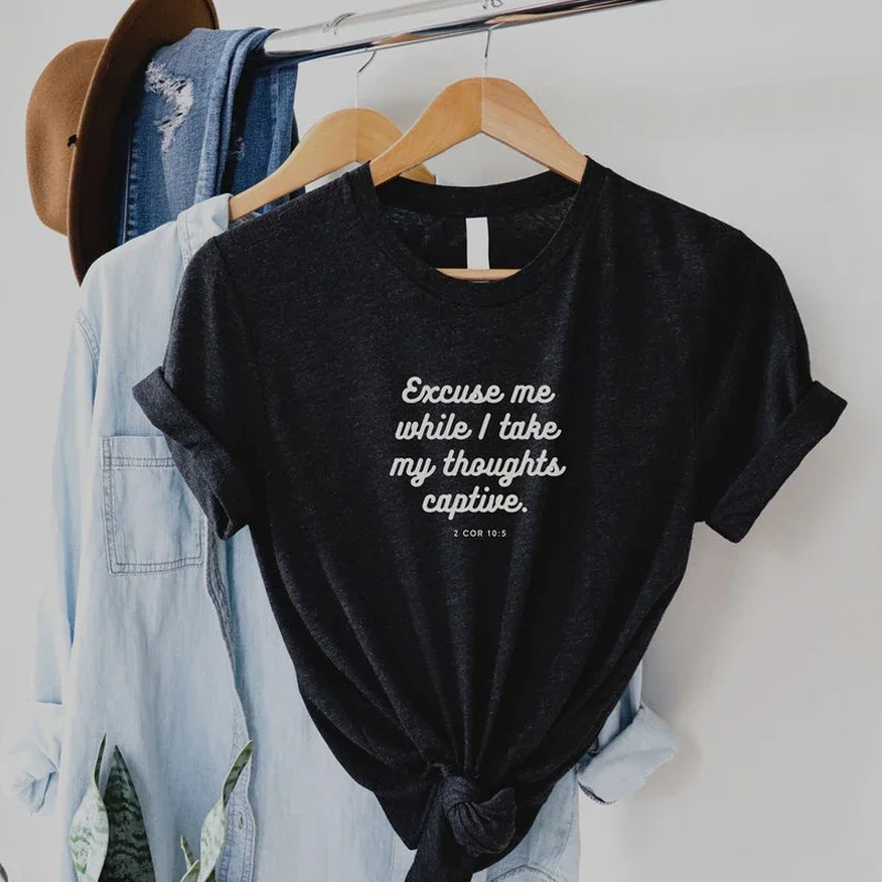 Женская Винтажная футболка с надписью на тему Библии и со слоганом