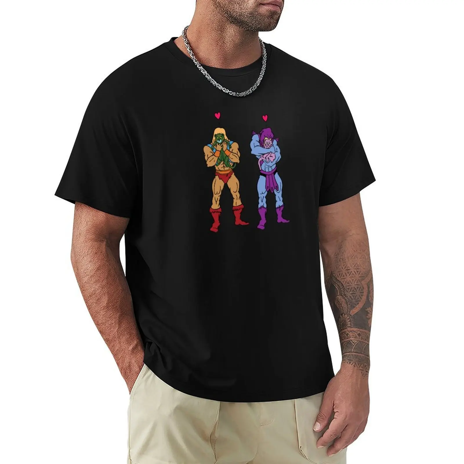Футболка He-Man and Skeletor Snuggle Break футболки с рисунком уличная одежда для мужчин