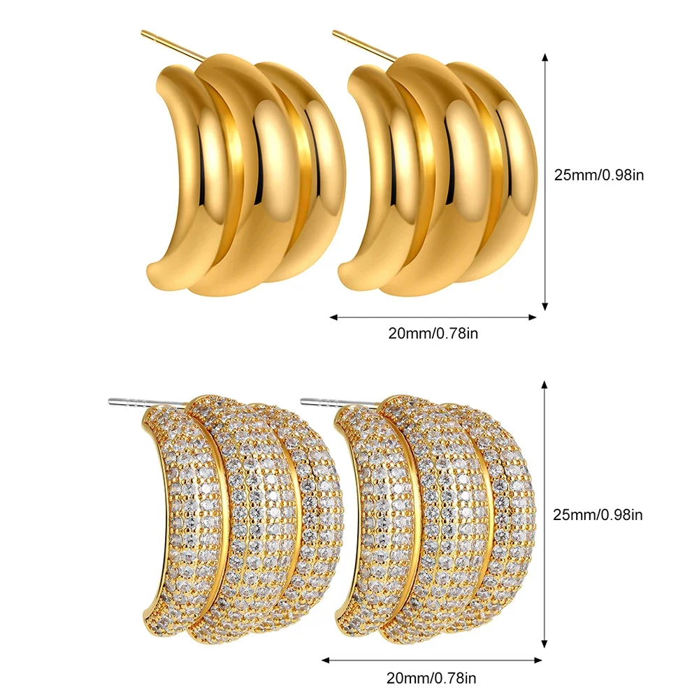 Золотые серьги-кольца Doyours