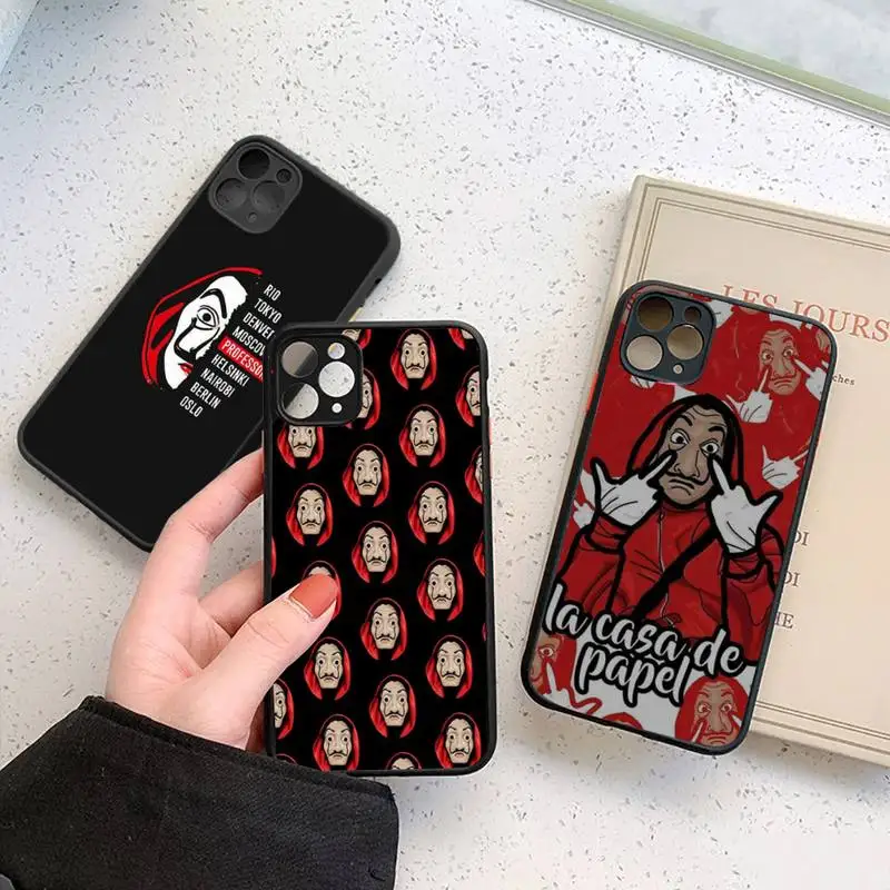

la casa de papel TV Phone Case For iphone 13 12 11 7 8 plus mini x xs xr pro max matte transparent cover
