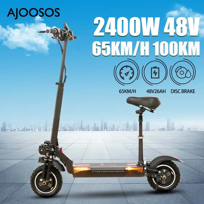 

Movable Seat Electric Scooter 48V 2400W Folding Electric Scooters Adults 70KM/H High-end Scooter Elecric USA & EU Stock Escooter