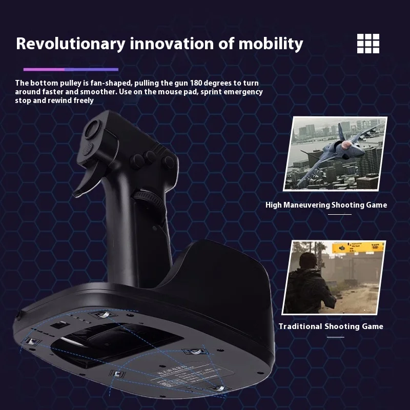 Игровая мышь в стиле пистолета эргономичная FPS-стрельба вертикальная ручка для