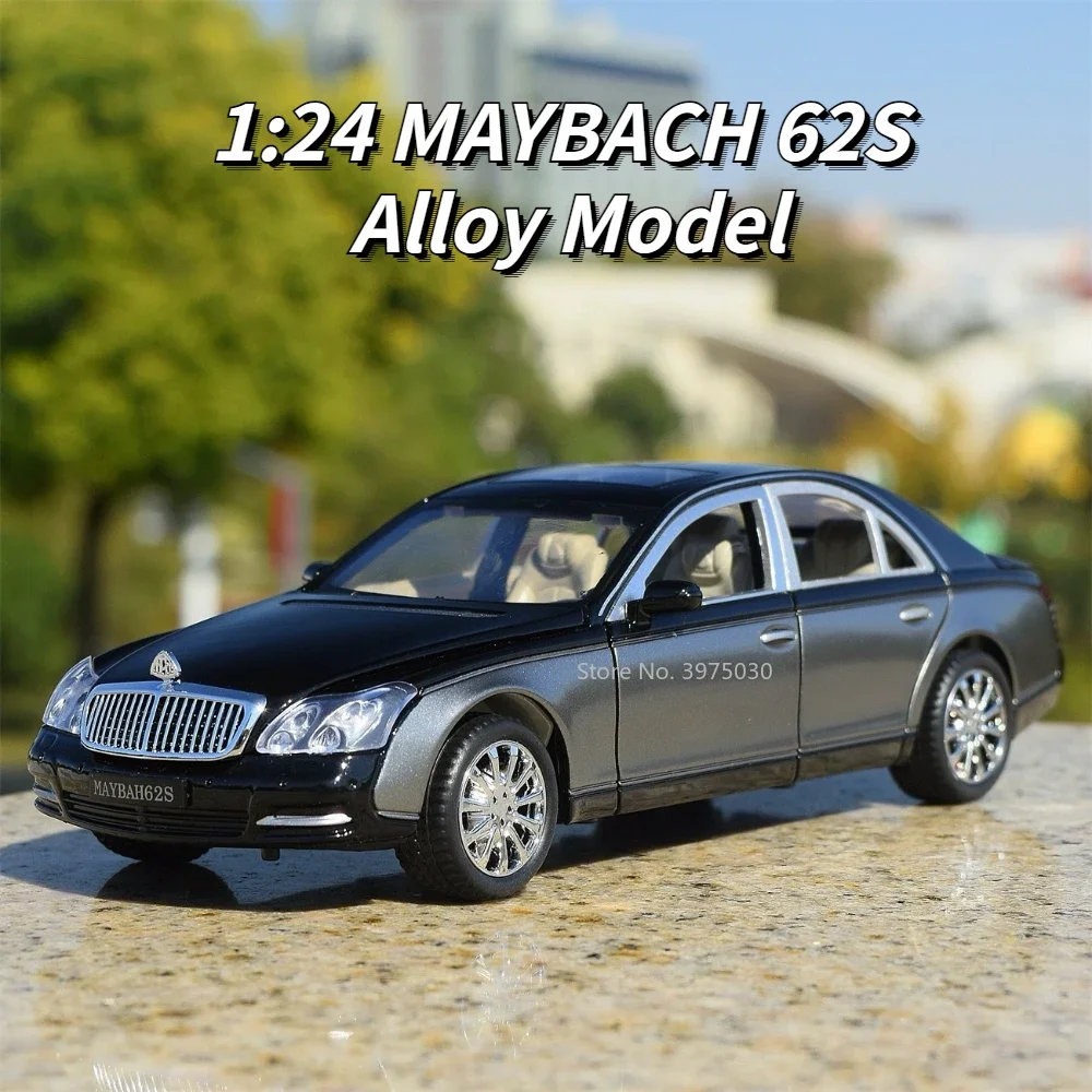 1:24 Maybach 62S Модель автомобиля Игрушечный сплав Литой под давлением Высокая