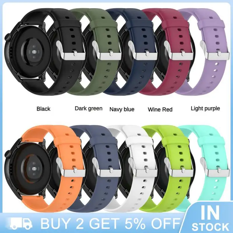

High Quality Watch Accessories Upgrade Strap Fashion Trend Flexible Simple Strap Easy To Install Black Silicone Tape High Demand