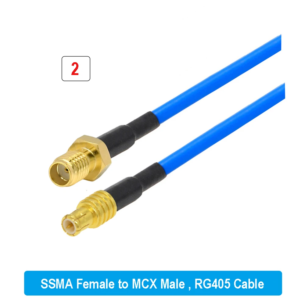 Кабель SSMA к MCX RG405 штекер прямой/прямой угол 90 ° Высокочастотная перемычка RG-405 086.
