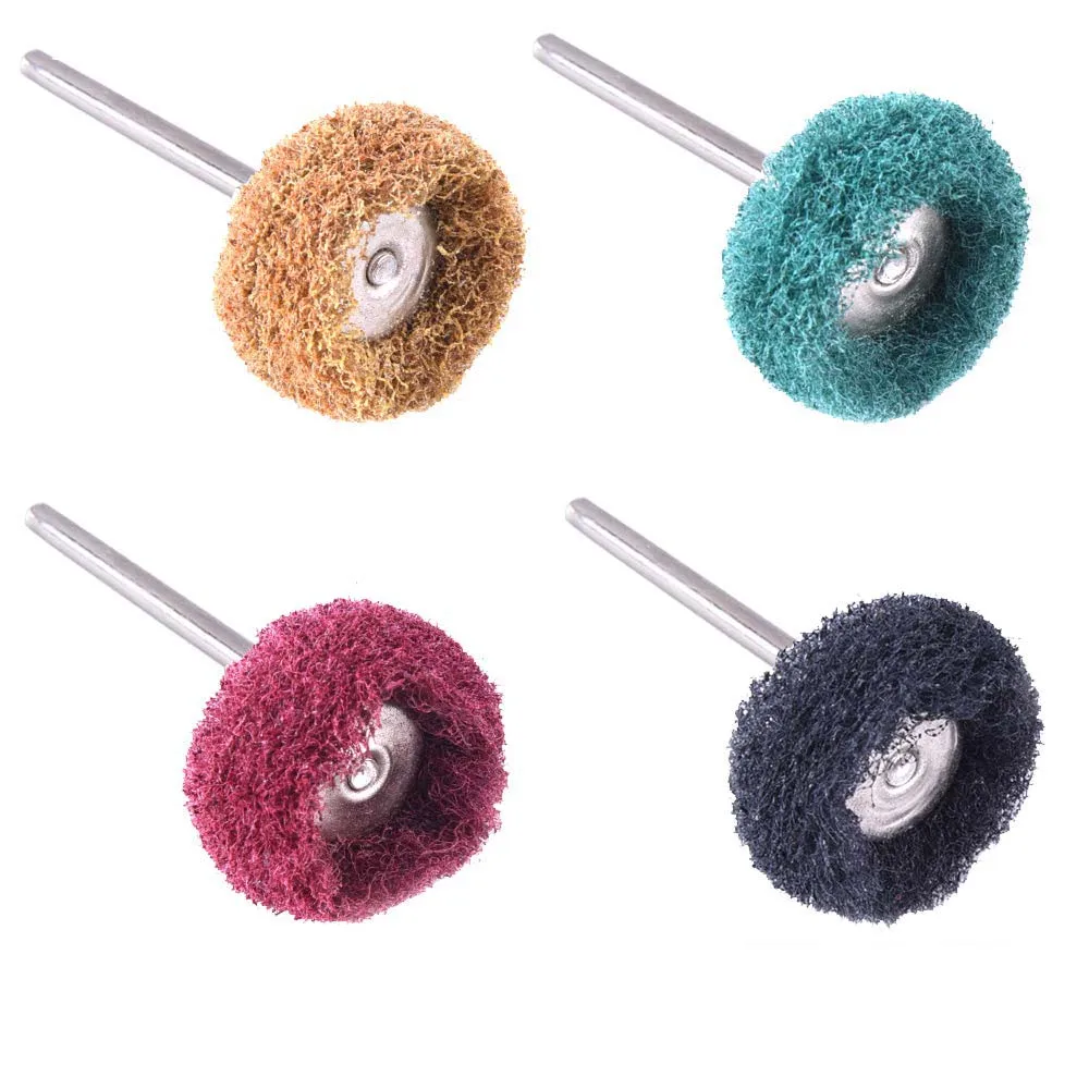 

10Pcs Buffing Polishing Wheel - Nylon Abrasive Wheels with 2.35MM Shank Mini Brush Scouring for Dremel Rotary Tool Accessories