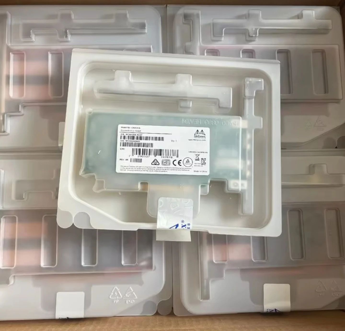 Фото Оптический трансивер Mellanox MCX4121A-ACAT 10Gbe с двумя портами SFP28 Connectx-4 LX Ethernet, PCIe 3.0 X8 для серверов, в наличии №5