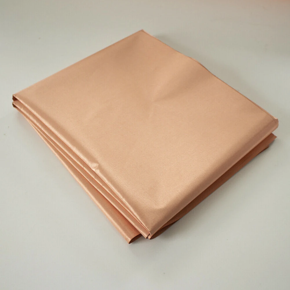 

2*1m EMF Radiation Shielding Fabric Copper Anti-static Cloth WiFi/Mobile/GPS High Shield Conductive Fabric Golden Copper Cloth