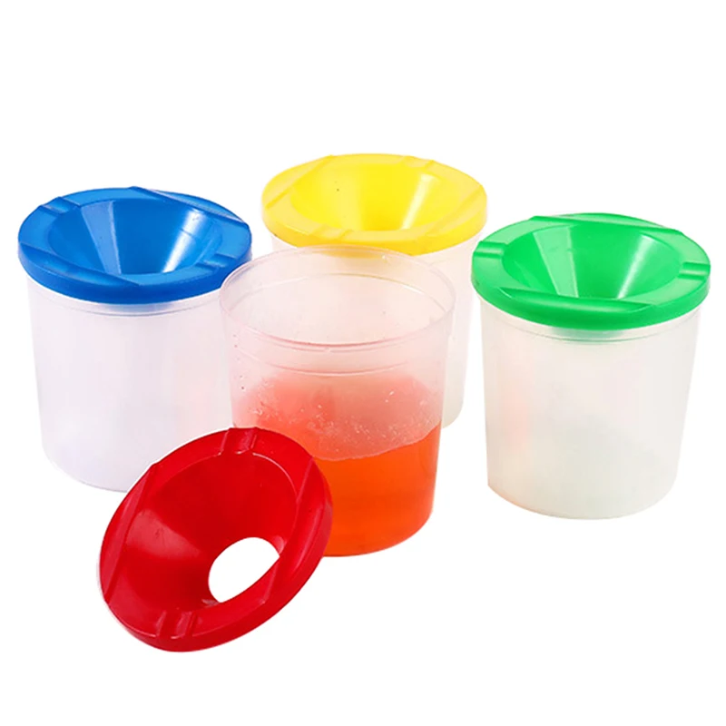 

Water leakage prevention DIY Children Washing Cup writing brush Cup Paint Cup Painting Handmade Accessories