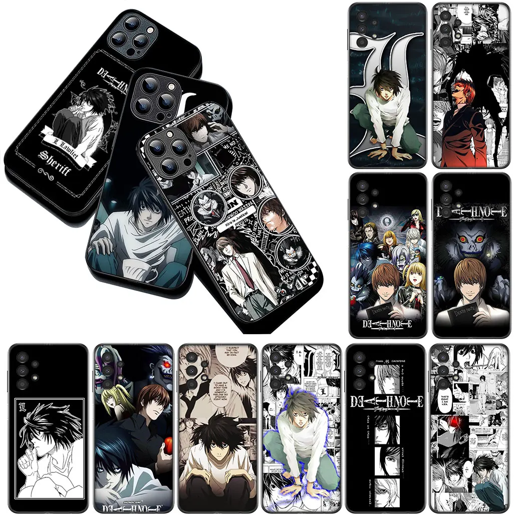 Чехол для телефона Death Note L Mello Lawliet Samsung Galaxy 20 8 9 S10 S9 Plus A12 A13 A21S A50 A51 A33 A34 Coque
