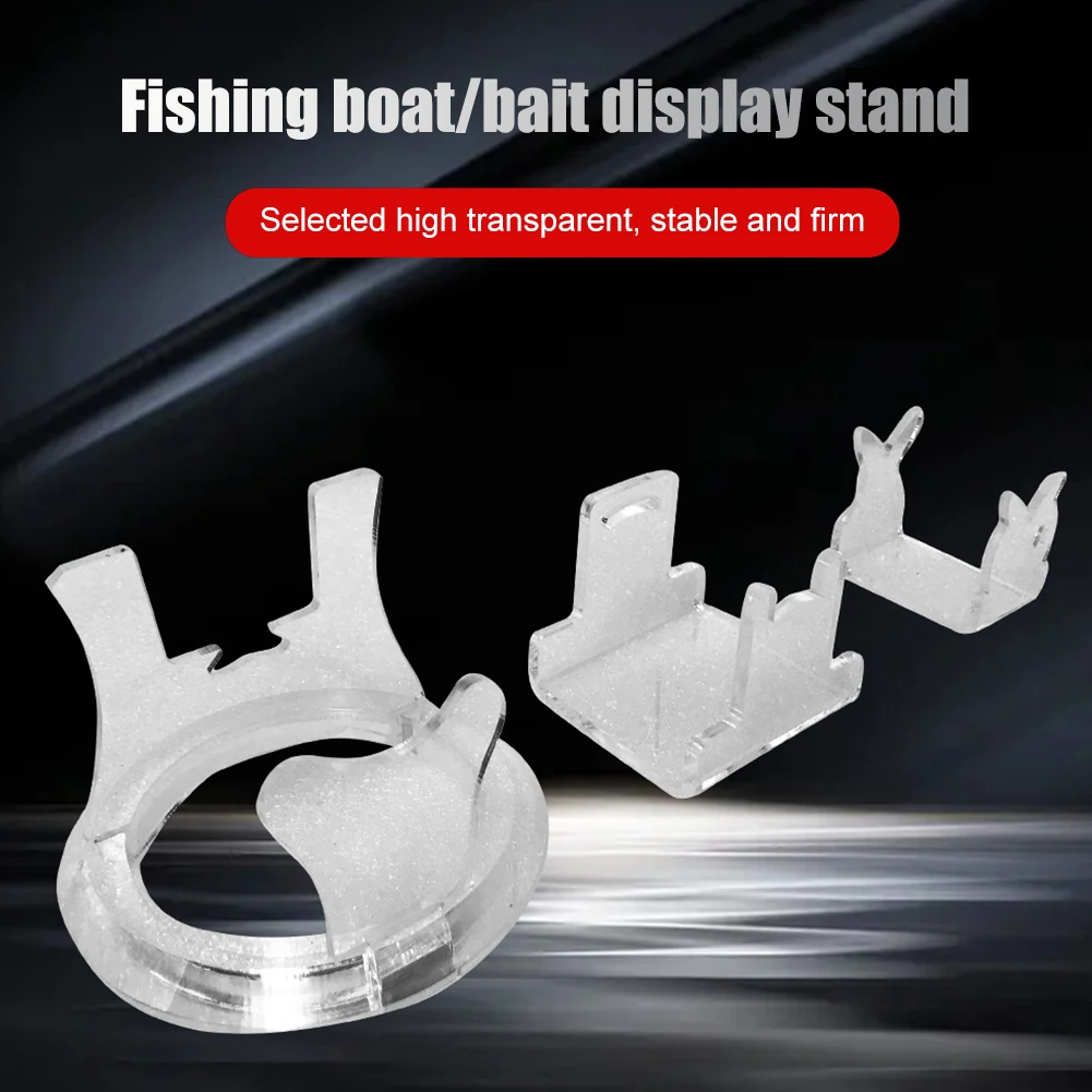 Fishing Reel Display Holder Acrylic Fishing Reel Stand Support Transparent Spinning Reel Rack Collection Store Fishing Supplies