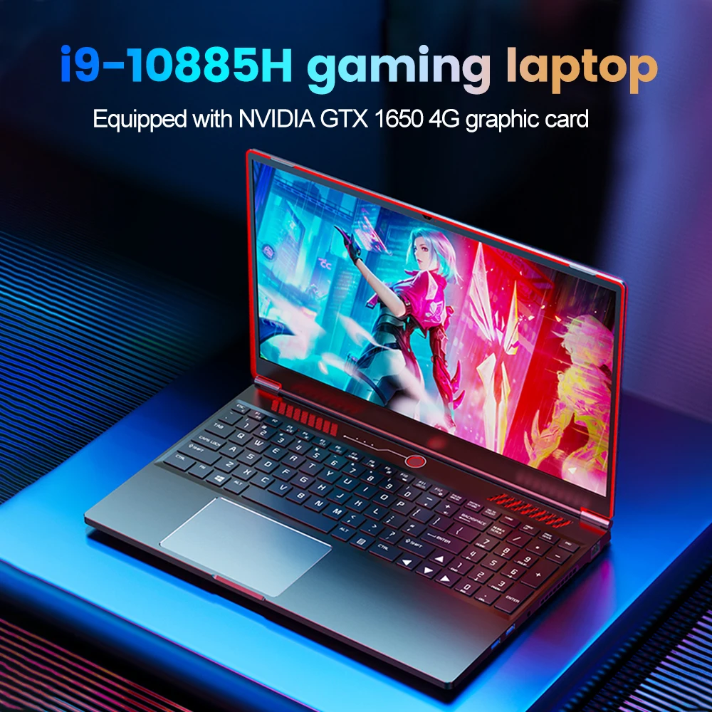 

Игровой ноутбук Topton, Intel Core i9 10885H i7 10870H GTX 1650 4G 16,1 дюймов 144 Гц IPS экран, ноутбук, ПК, геймерский компьютер Windows 11
