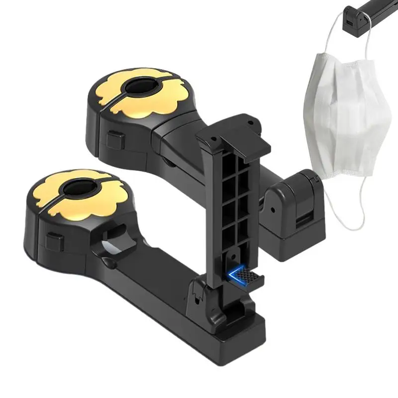 

Universal Car Headrest Hook with Phone Holder Seat Back Hanger for Bag Handbag Purse Coat Car Storage Hooks Back Seat Holder