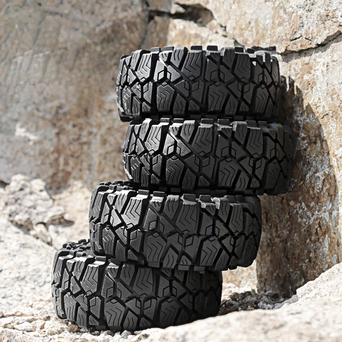 Резиновые шины Rock 4 шт. 115 мм 1 9 дюйма колесные для радиоуправляемого гусеничного