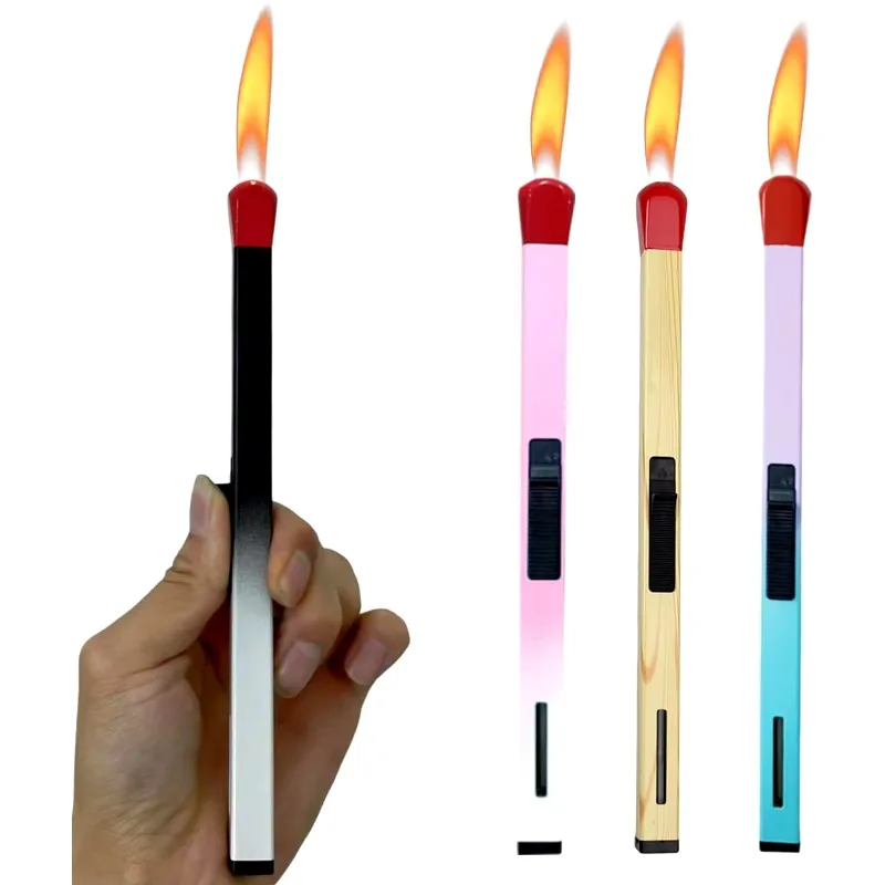 Набор из 4 бутановых зажигалки с мягким пламенем многоразовая 8 1-дюймовая