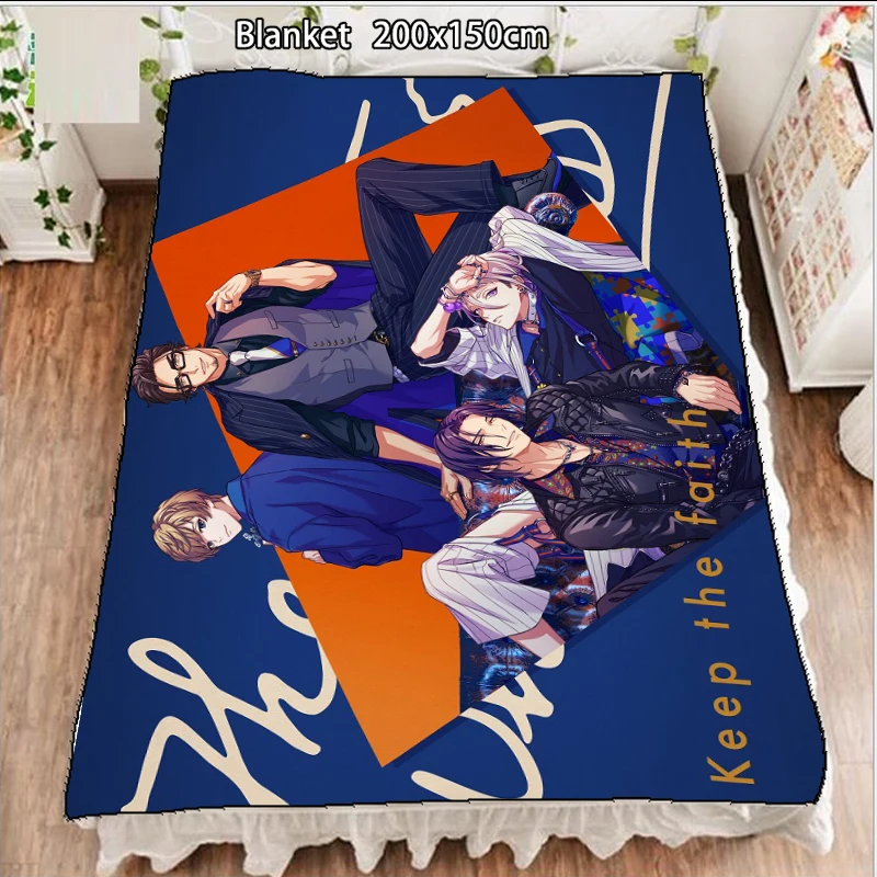 

Anime Fleece Blanket paradox live Kanbayashi Yohei Saimon Naoakira quilt carpet soft Bedding Accessories 200x150cm