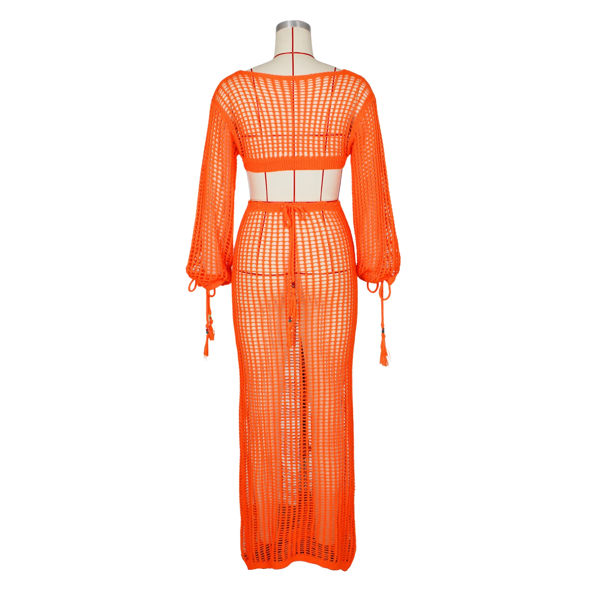 Женское трикотажное платье-туника DEKA розовое Пляжное Платье макси с глубоким