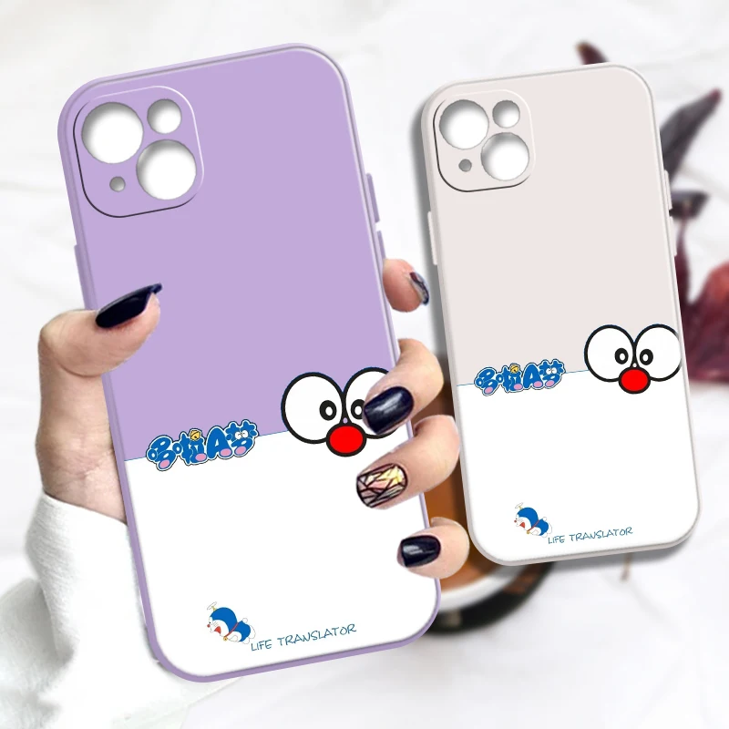 

Cartoon Funny Doraemon iPhone Case For iPhone 11 13 12 Xr ProMax 8 7 6 6s X Xs Mini 2020 Max SE XR 12 Plus Cover Vintage Flip