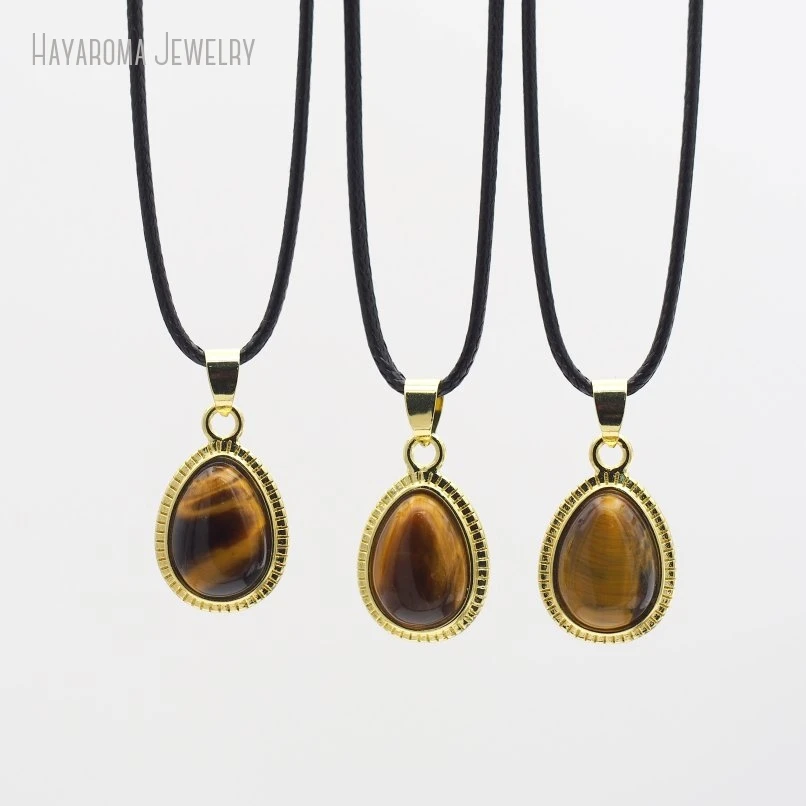 20 шт. золотой цвет в форме капли воды оптовая продажа ювелирных изделий ожерелье