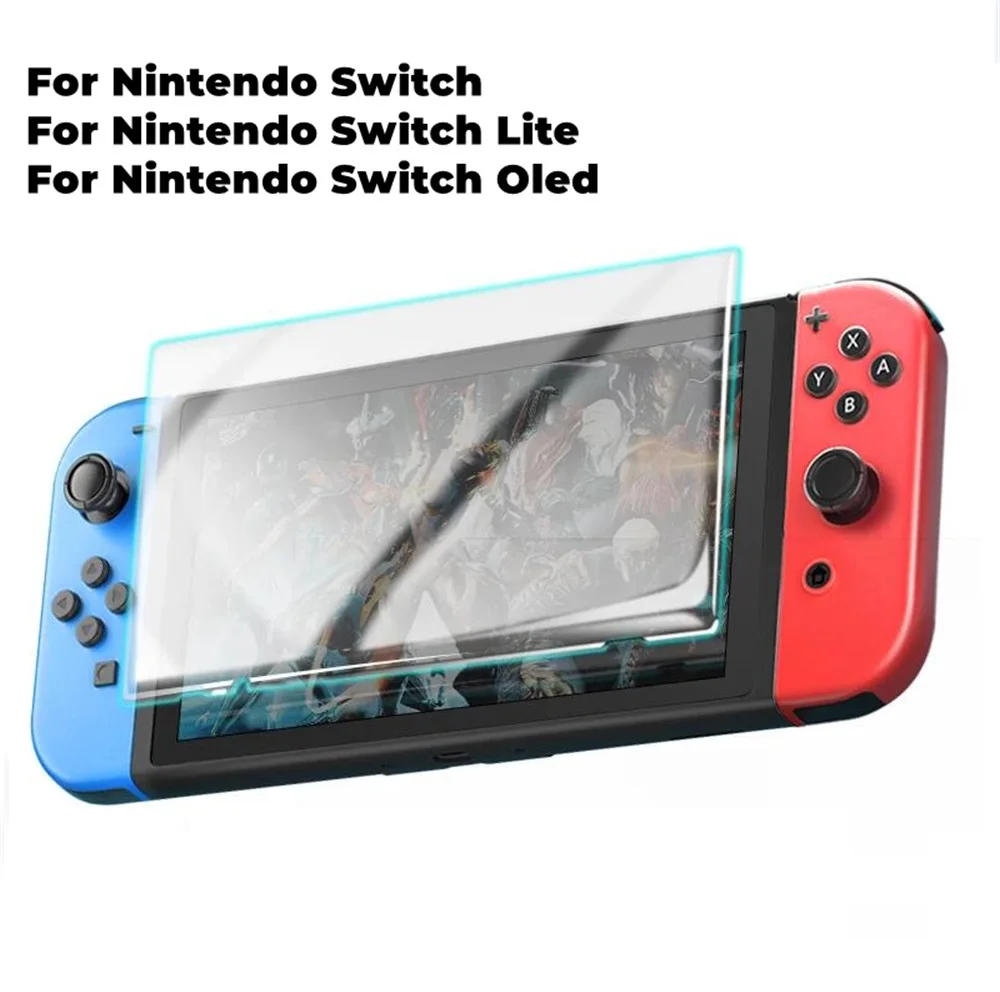 100PCS Protective Tempered Glass For Nintend Switch Lite Screen Protector Film For Nintendos Switch NS OLED Glass Accessories