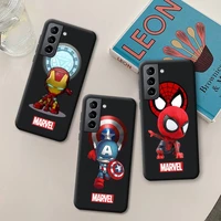 marvel iron man spider man phone case silicone soft for samsung galaxy s21 ultra s20 fe m11 s8 s9 plus s10 5g lite 2020