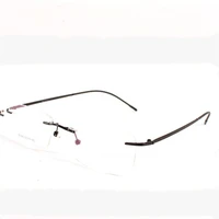 new metal wild rimless spectacle frames simple and comfortable myopia eyeglasses mens fashionable business eyewears 2648