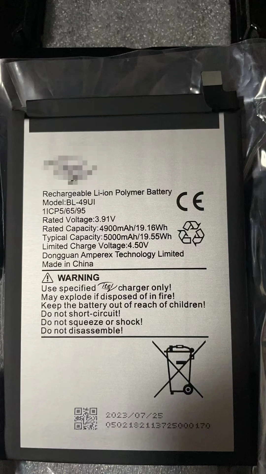 Оригинальный Новый Itel BL-49UI 5000mah аккумулятор