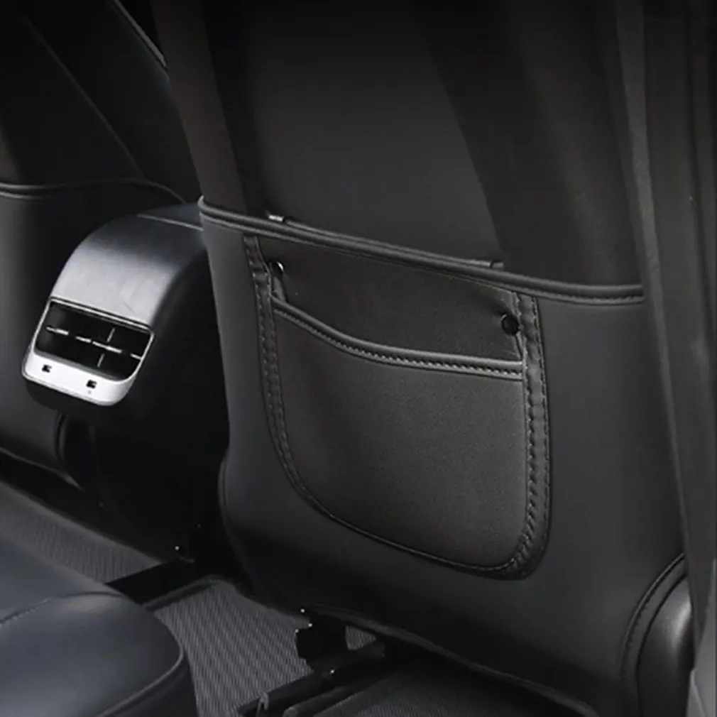 

Противоударный коврик для Tesla Model3/y/x/s, грязеотталкивающий коврик для заднего сиденья, противоударный коврик, сумка для хранения, автомобиль...