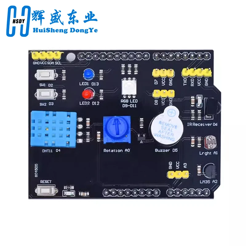 Плата датчика 9 в 1 многофункциональная расширения DHT11 LM35 температурная влажность