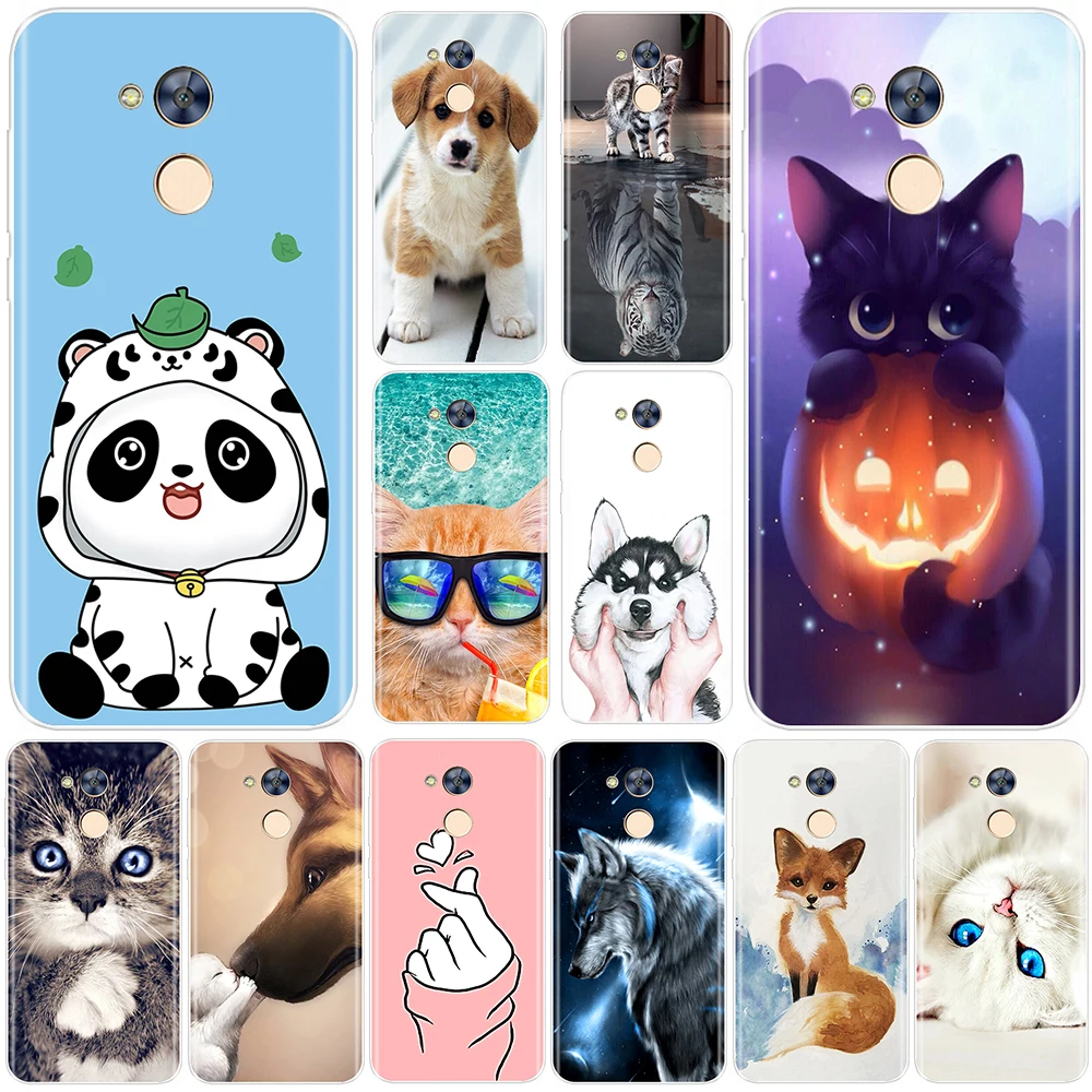 

Phone Case For Huawei Honor 4A 4C 5C 6C 6A Pro Soft TPU Silicone Cute Animals Painted Cover For Huawei Honor 4X 5A 5X 6 6X 5C
