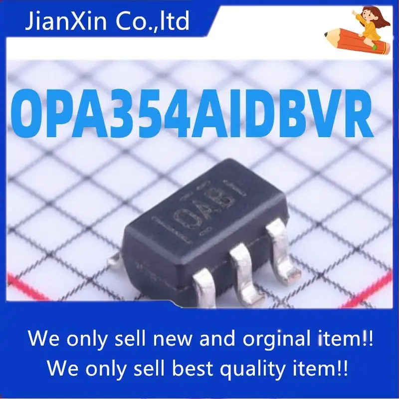 

10pcs 100% orginal new OPA354AIDBVR SOT23-5 Silkscreen OABI 0AB Broadband Op Amp