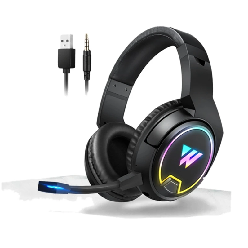

Wireless Gaming Headset Noise Cancelling Headphones with Mic Over-Ear Headphones for PC Computer Laptop
