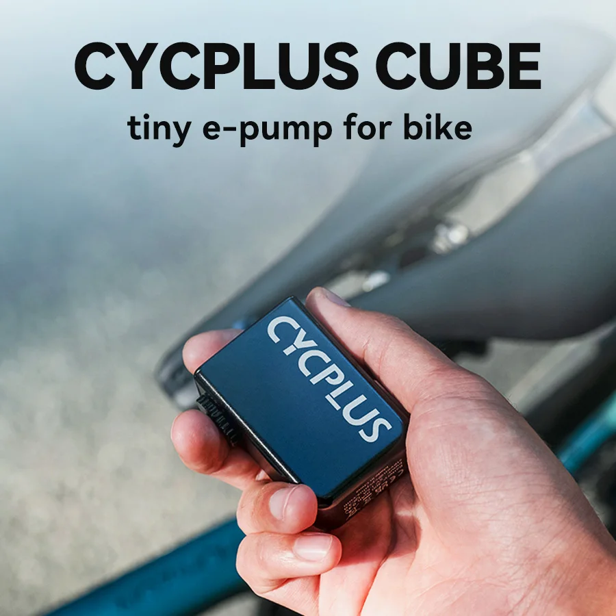 CYCPLUS 큐브 미니 휴대용 펌프, 자전거 무선 공기 팽창기, 프레스타 슈레이더 밸브, 야외 MTB 자전거 액세서리