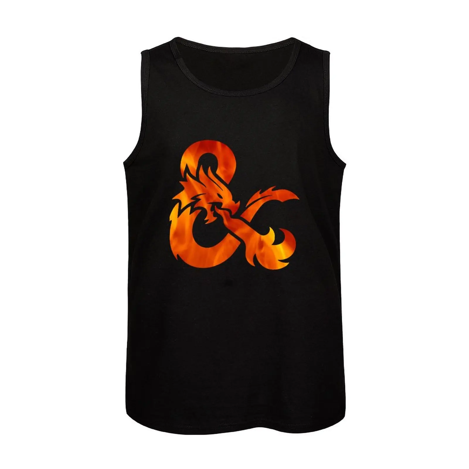 Flaming DnD Ampersand Tank Top футболка с мышцами майки для мужчин