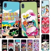 bandai cute cartoon powerpuff girls phone case for samsung a51 01 50 71 21s 70 31 40 30 10 20 s e 11 91 a7 a8 2018