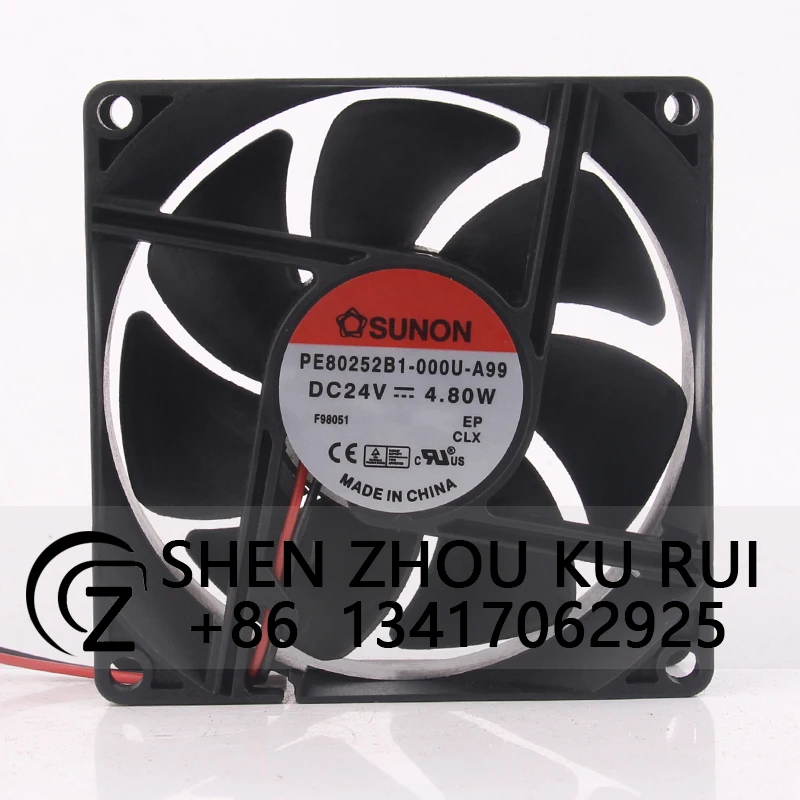 PE80252B1-000U-A99 вентилятор охлаждения для SUNON 12 В 48 в пост. Тока 24 В 4,8 Вт EC AC 80x80x25 мм 8 см 8025 центробежный промышленный вытяжной вентилятор
