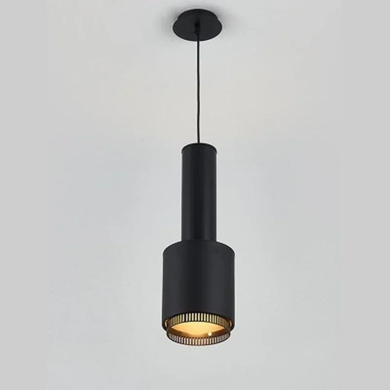 Подвесной светильник Nordic Artek Metal Led E27 1 H44 см черный белый золотой подвесной