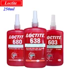 Анаэробный Клей 250 мл, Loctite 648 638 680, металлический станок, подшипниковый герметик 601 603 609 620, удерживающий клей для деталей цилиндра