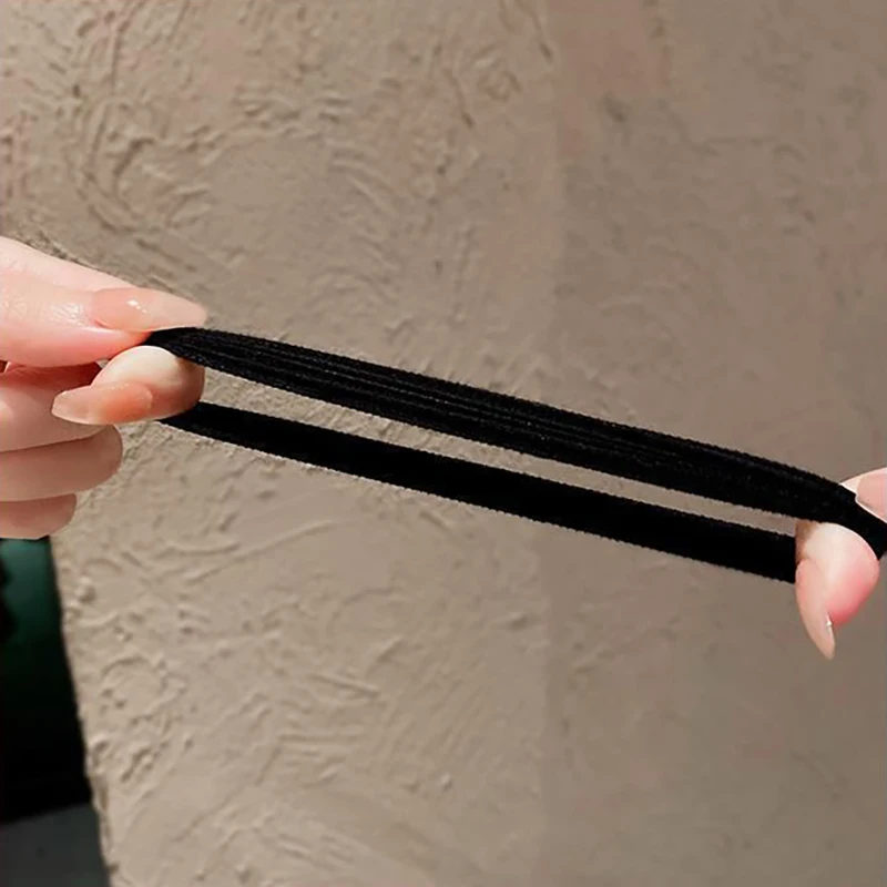 10 шт. высокоэластичная бесшовная веревка для волос женщин и девочек прочный