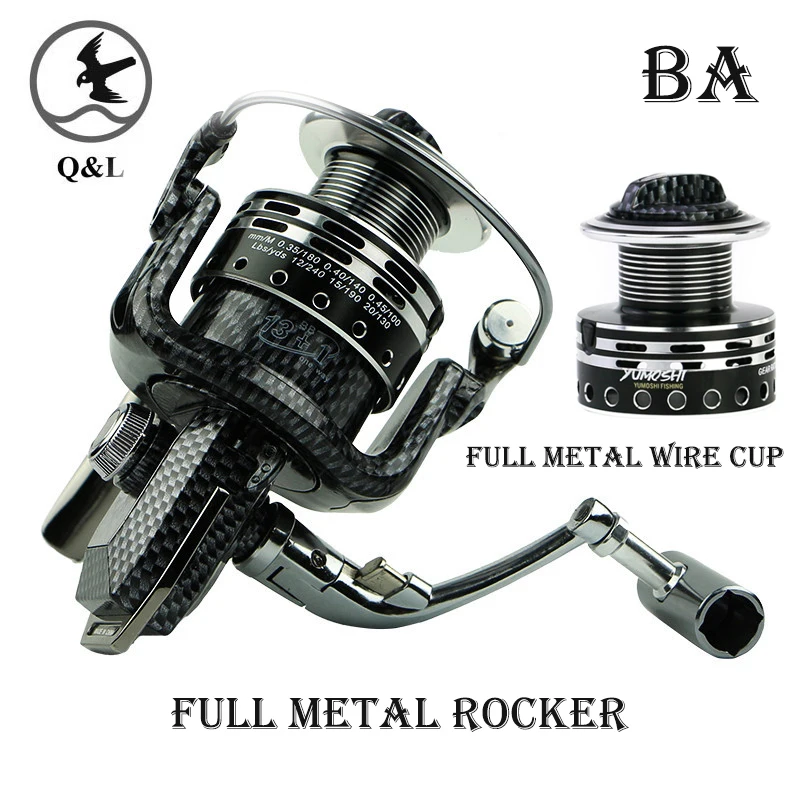 

Q&L 1000-7000 13+1BB Feeder Aluminum alloy wire cup Fishing Reels Spinning Reel wheel Carretilha de pesca molinete Shimano