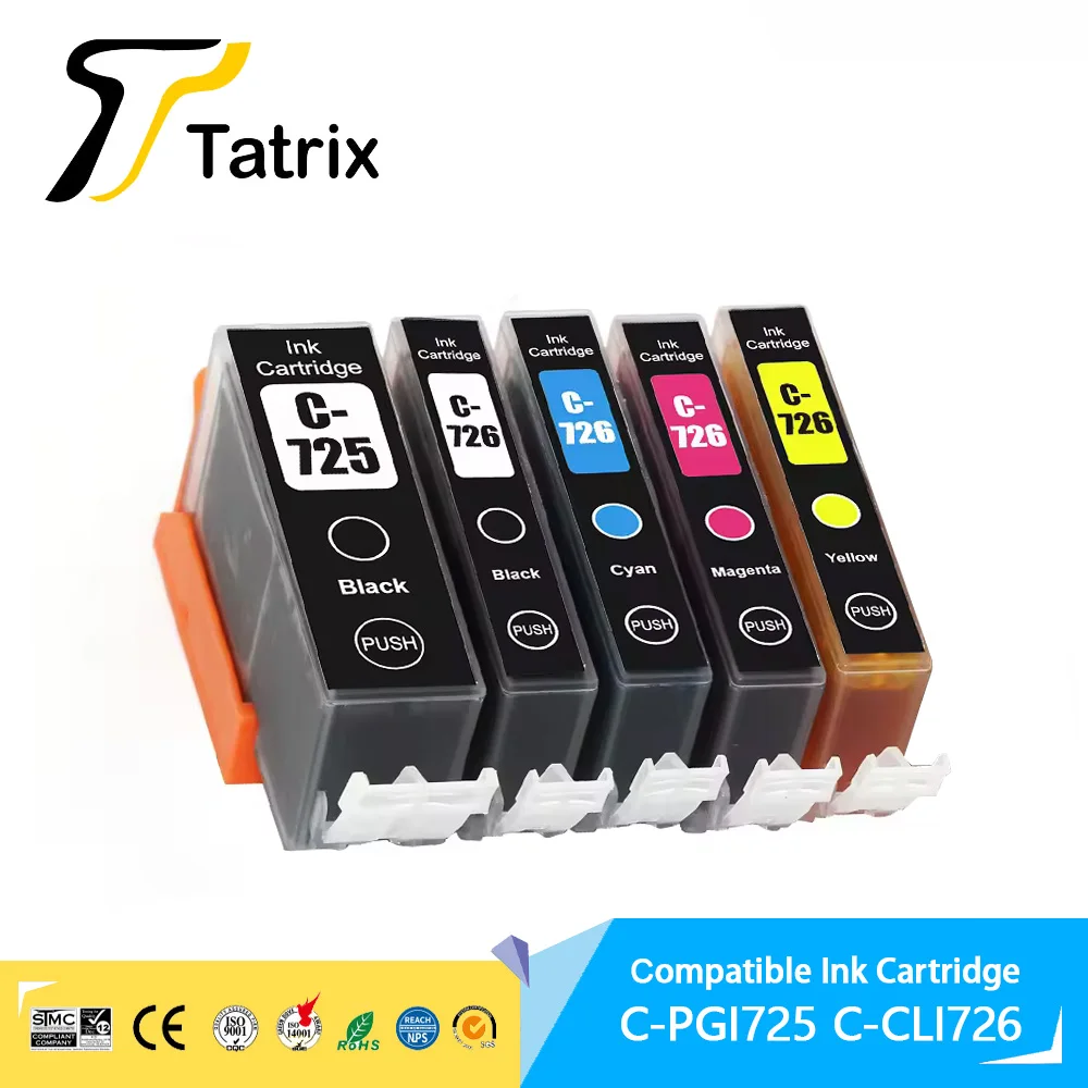 PGI-725 PGI 725 CLI-726 CLI 726 Совместимый картридж 72 для Canon PIXMA IP4870/MG5170/MG5270/MG6270/MG8170 Pinter