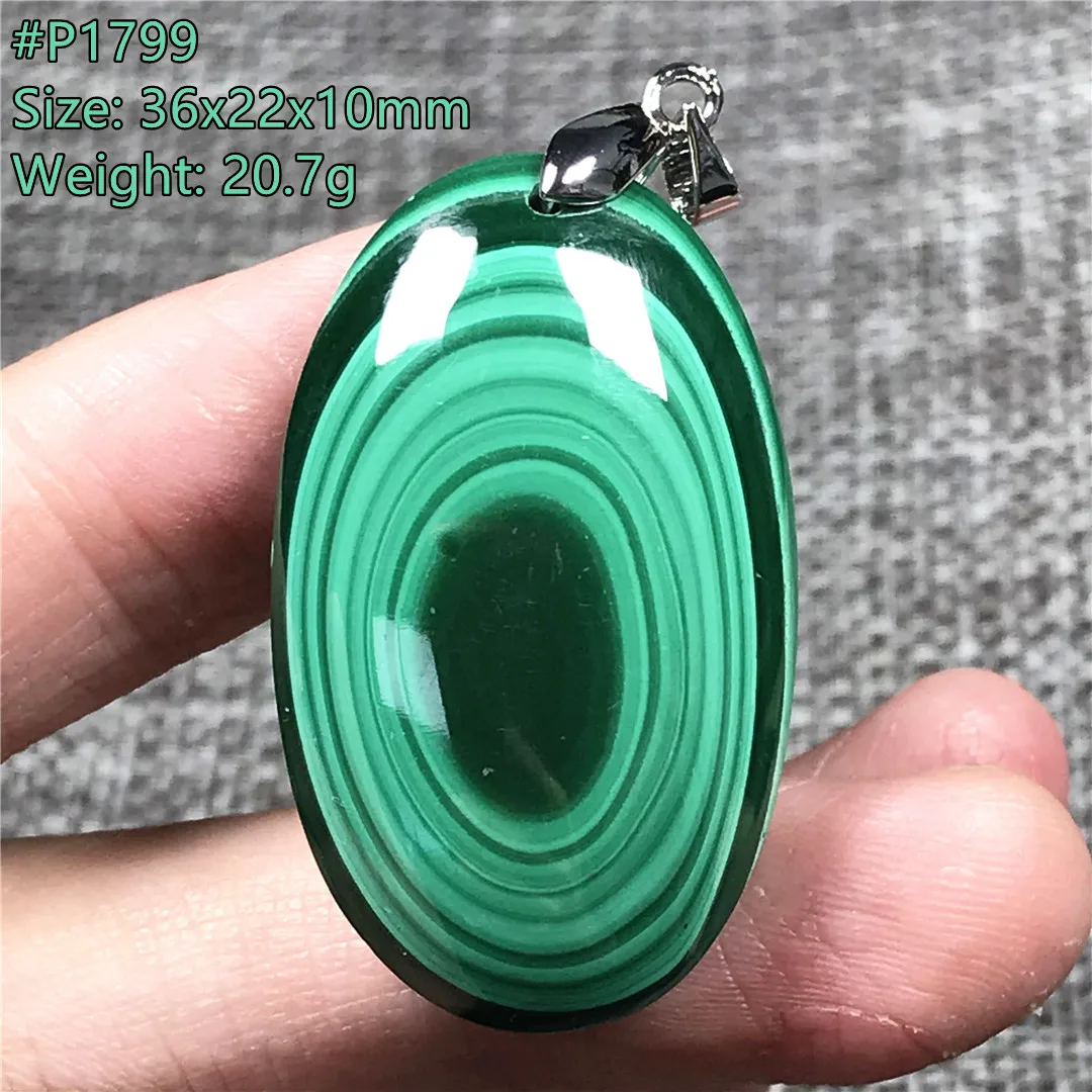 

Natural Green Malachite Chrysocolla Pendant For Women Lady Men Healing Wealth Luck Gift Crystal Stone Silver Beads Jewelry AAAAA