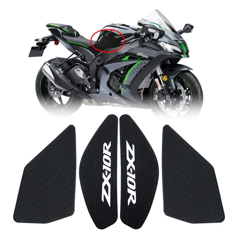 

Motorcycle Tank Pad Side Gas Knee Grip Sticker Fit For KAWASAKI NINJA ZX10R ZX-10R 2011-2019 2016 2017 2018 Side Fuel Tank pad