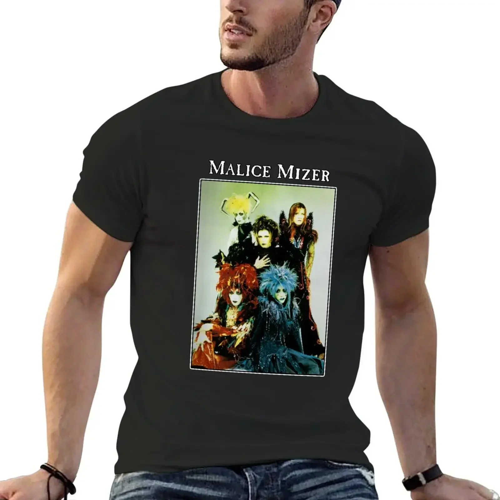 MALICE MIZER - merveilles Era Band Picture (Visual kei J-rock band with Gackt &amp Mana) T-Shirt quick-drying mens workout shirts