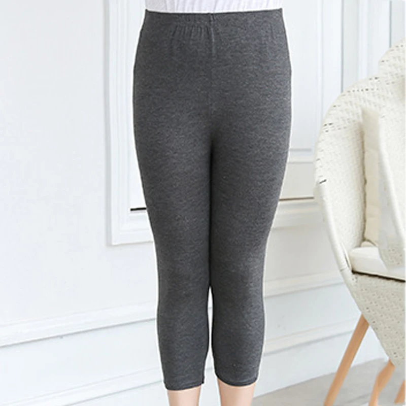 

Summer Women Fashion Solid Color High Waist Calf Length Pants Slim Pencil Pants Female Casual Plus Size L-XXXL