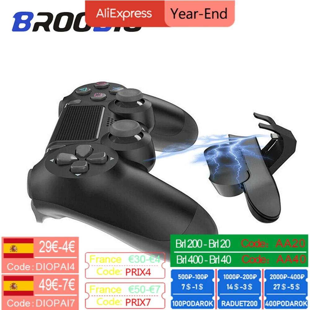 

New Game pad Back Button Attachment Joystick Rear Button With Adapter For SONY PS4 Gamepad For PS4 Controller Game Accessories