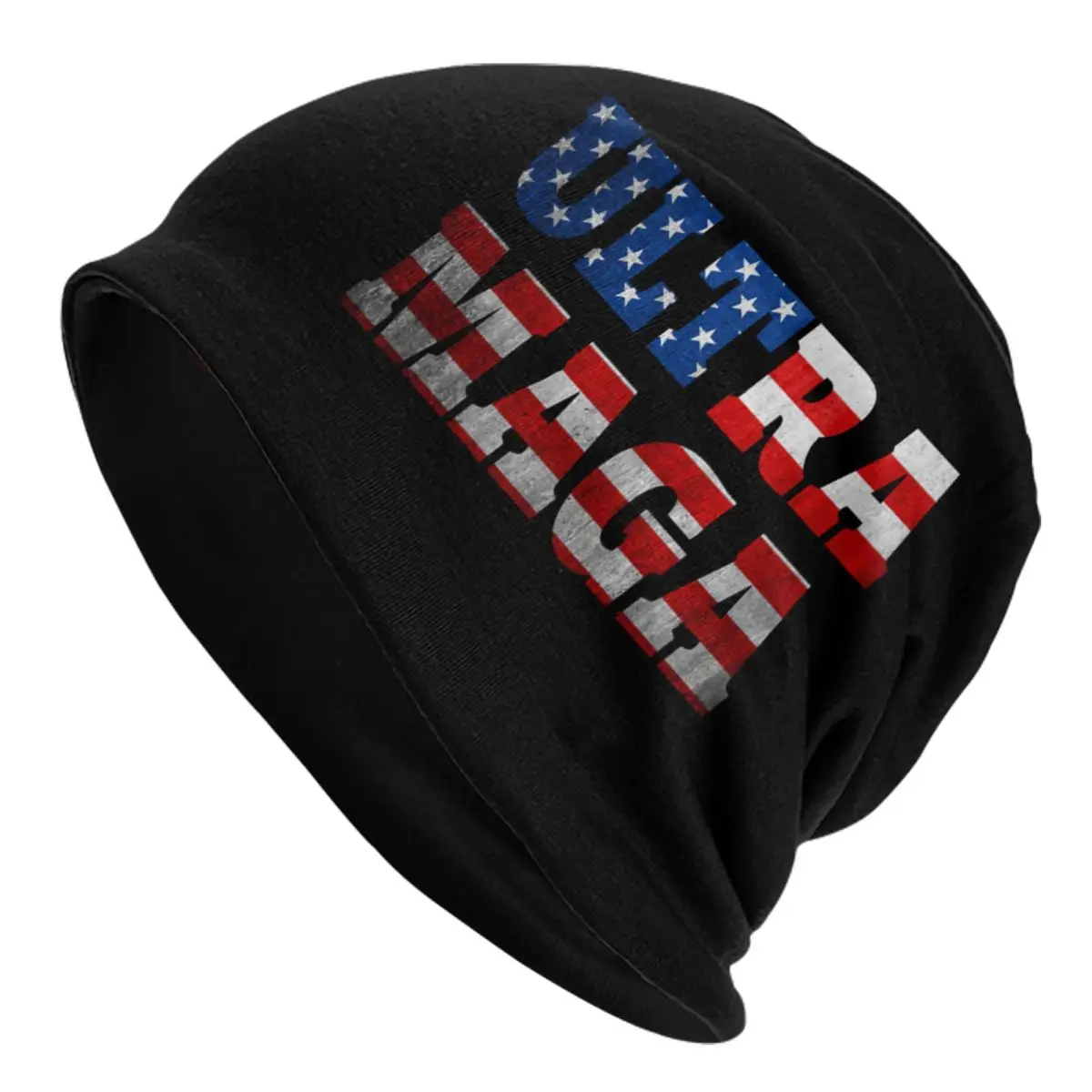 

Шапочки с американским флагом Ultra Maga, облегающие шапки, шапки, уличная шапка в стиле хип-хоп унисекс, теплая многофункциональная шапочка, вязаная шапка