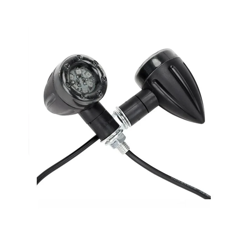 2 szt. uniwersalnych świateł błyskowych do motocykli lampki kontrolne LED światła dolne tylne hamowania