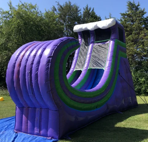 Коммерческие гигантские 19-футовые горки Rapids полутрубные надувные водные для